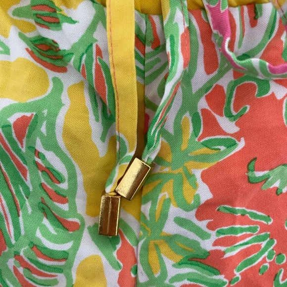 Lilly Pulitzer For Target High Waist Shorts in Yellow and Orange - Picture 4 of 9
